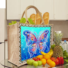 Load image into Gallery viewer, Flowers and Bird Linen Reusable Diamond Painting Tote Bag for Women Adults Craft
