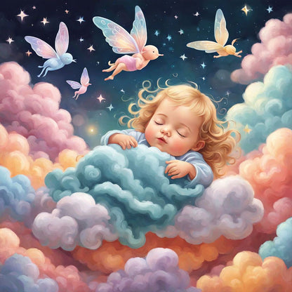 Diamond Painting - Full Square - dream baby (30*30CM)