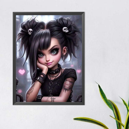 Diamond Painting - Full Round - sweet cool girl (40*50CM)