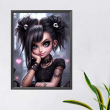 Load image into Gallery viewer, Diamond Painting - Full Round - sweet cool girl (40*50CM)

