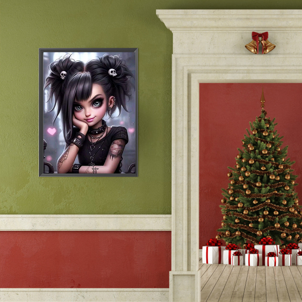 Diamond Painting - Full Round - sweet cool girl (40*50CM)