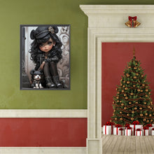 Load image into Gallery viewer, Diamond Painting - Full Round - sweet cool girl (40*50CM)
