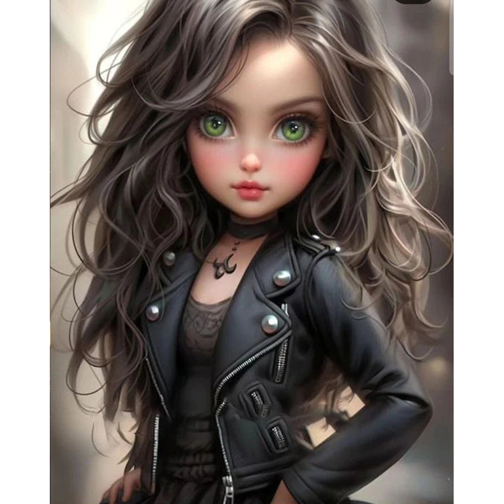 Diamond Painting - Full Round - sweet cool girl (40*50CM)