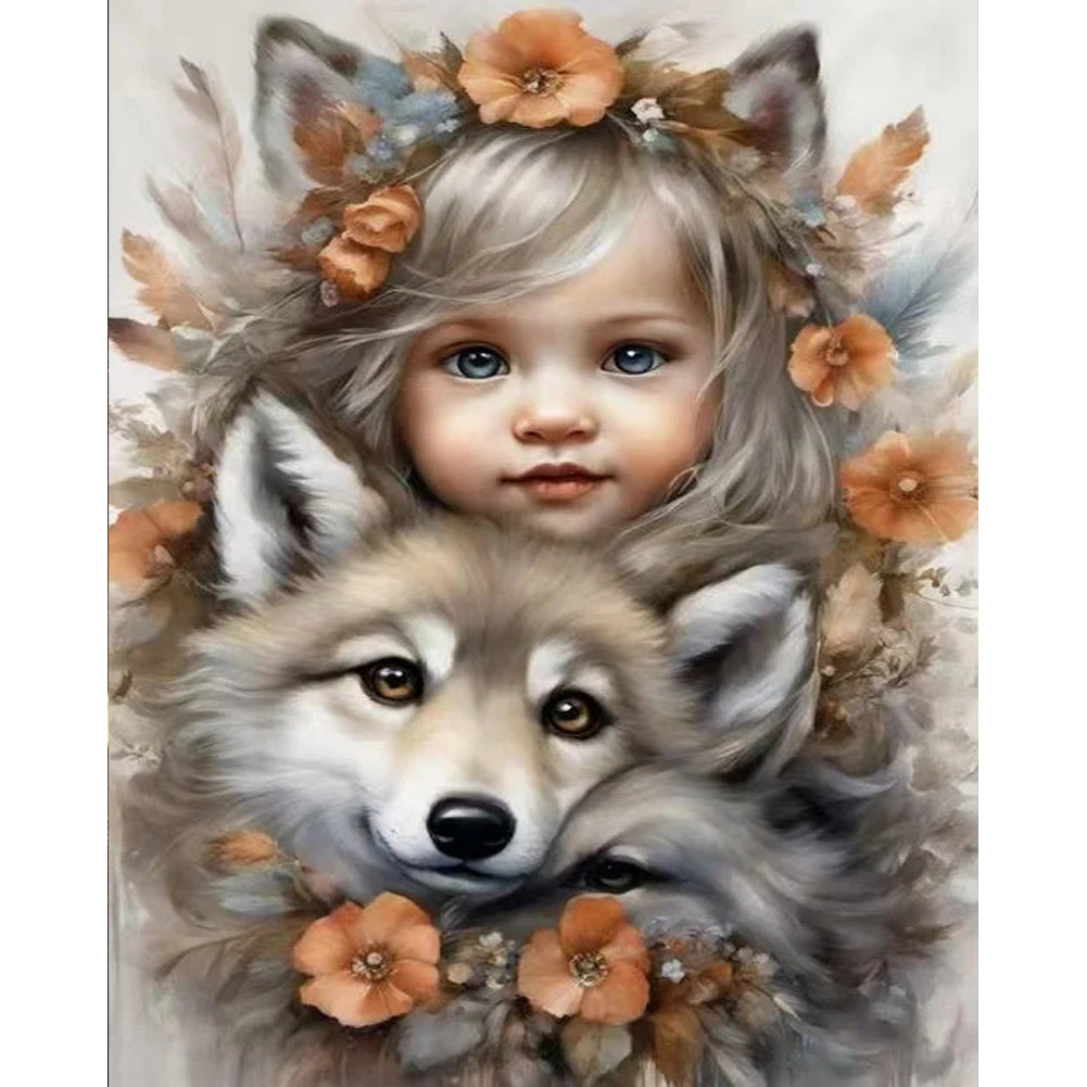 Diamond Painting - Full Round - sweet cool girl (40*50CM)