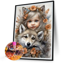 Load image into Gallery viewer, Diamond Painting - Full Round - sweet cool girl (40*50CM)
