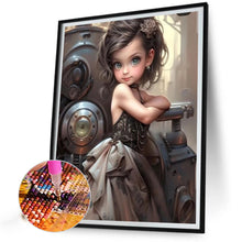 Load image into Gallery viewer, Diamond Painting - Full Round - sweet cool girl (40*50CM)
