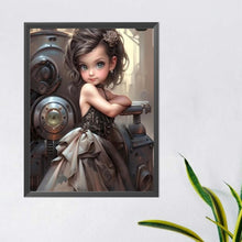 Load image into Gallery viewer, Diamond Painting - Full Round - sweet cool girl (40*50CM)
