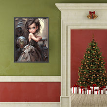 Load image into Gallery viewer, Diamond Painting - Full Round - sweet cool girl (40*50CM)
