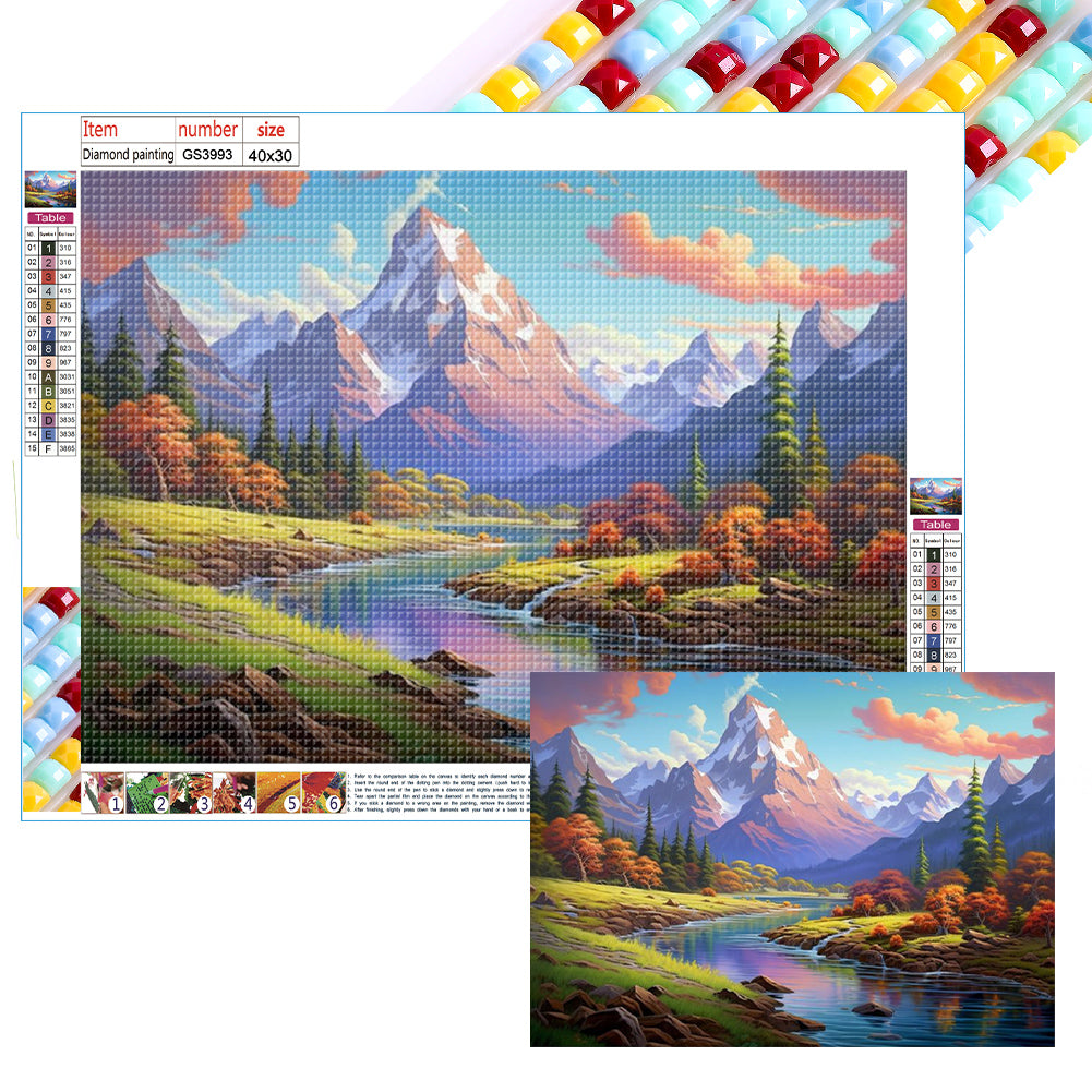 Diamond Painting - Full Square - lake (40*30CM)