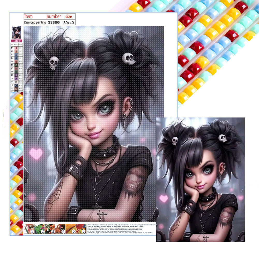 Diamond Painting - Full Square - sweet cool girl (30*40CM)