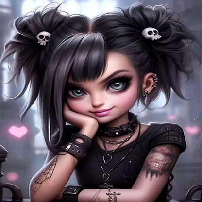 Diamond Painting - Full Square - sweet cool girl (30*40CM)