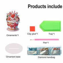 Load image into Gallery viewer, Heart Dessert DIY Diamond Painting Desktop Decoration for Office Desktop Decor
