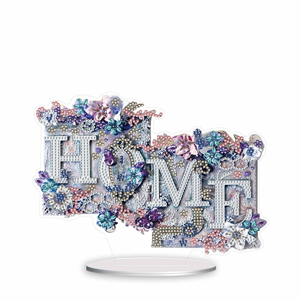 HOME LOVE Table Top Diamond Painting Ornament Kits for Home Office Desktop Decor