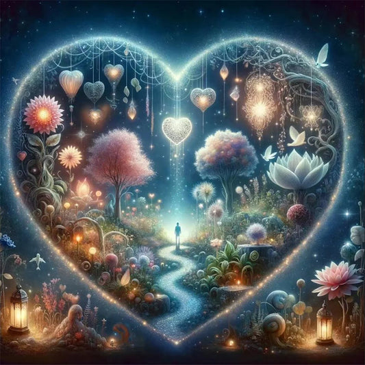 Diamond Painting - Full Round - love tree of life (30*30CM)