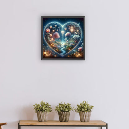 Diamond Painting - Full Round - love tree of life (30*30CM)