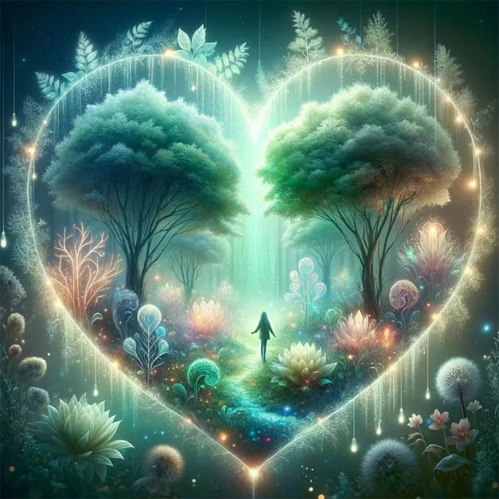 Diamond Painting - Full Round - love tree of life (30*30CM)