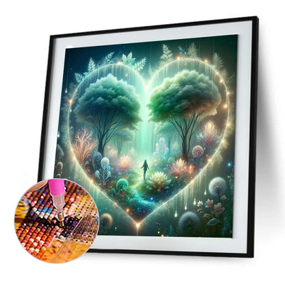 Diamond Painting - Full Round - love tree of life (30*30CM)