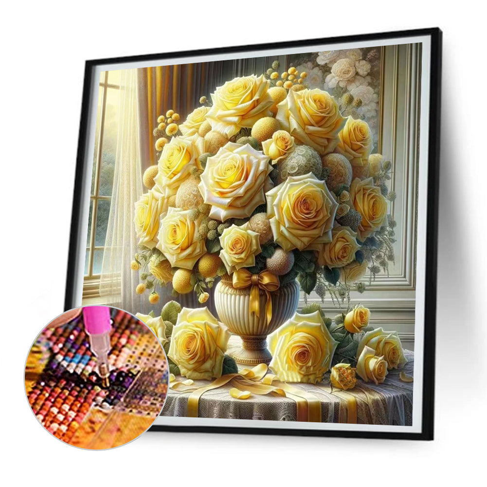 Diamond Painting - Full Round - Window vase (30*30CM)