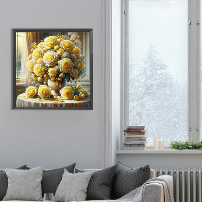 Diamond Painting - Full Round - Window vase (30*30CM)