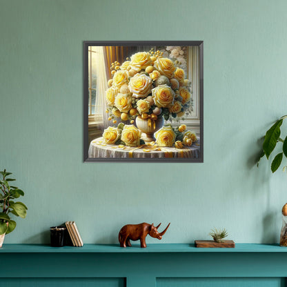 Diamond Painting - Full Round - Window vase (30*30CM)