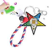 Load image into Gallery viewer, Wigan Football Club Double Sided Diamond Painting Keychain for Beginners Adults
