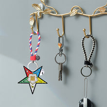 Load image into Gallery viewer, Wigan Football Club Double Sided Diamond Painting Keychain for Beginners Adults
