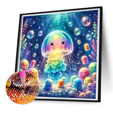 Load image into Gallery viewer, Diamond Painting - Full Round - rainbow bubble jellyfish (30*30CM)
