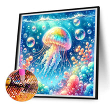 Load image into Gallery viewer, Diamond Painting - Full Round - rainbow bubble jellyfish (30*30CM)
