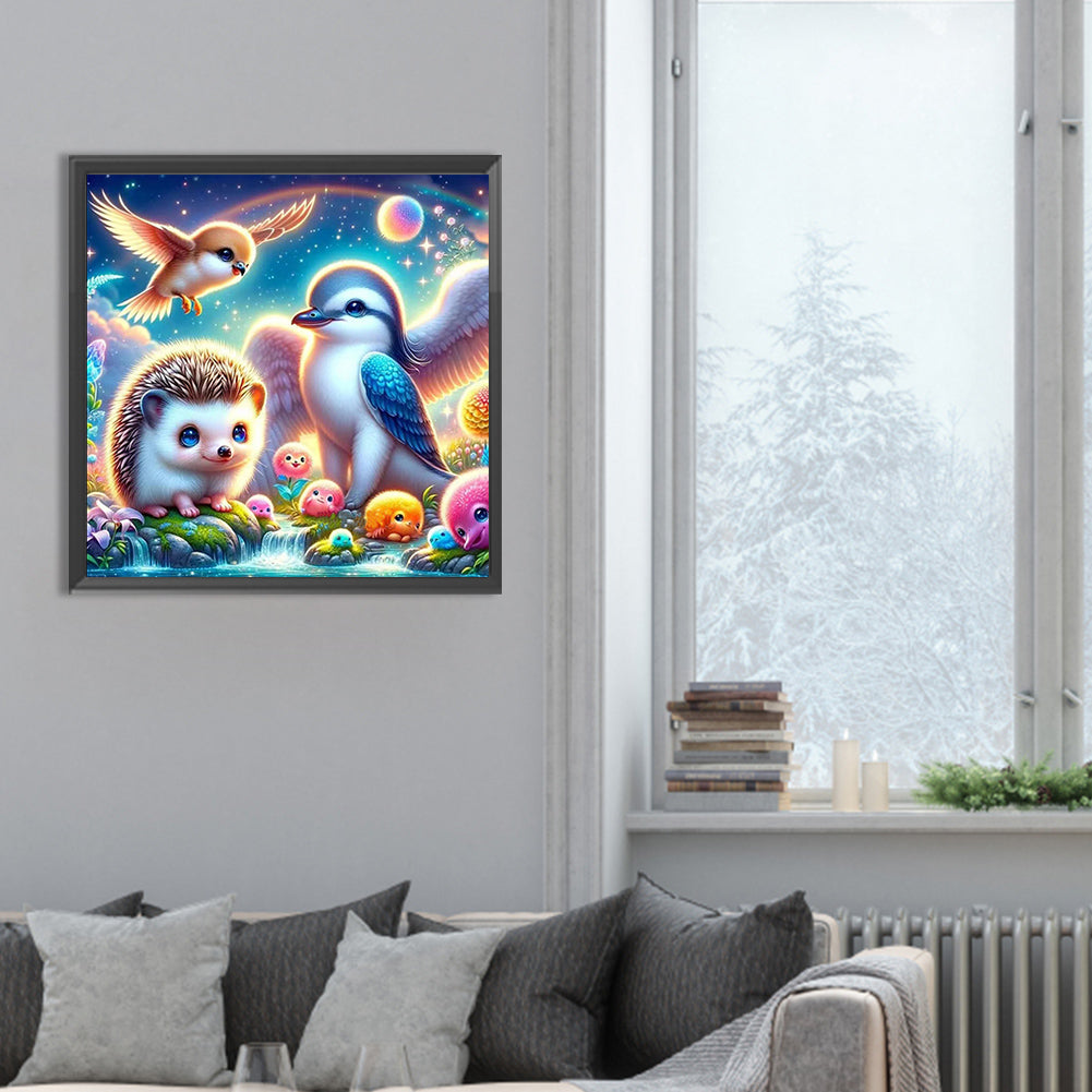 Diamond Painting - Full Round - Forest Animal Conference (30*30CM)