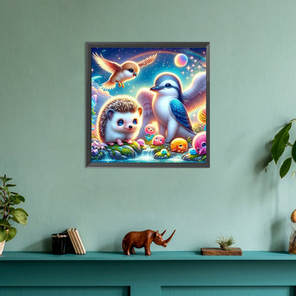Diamond Painting - Full Round - Forest Animal Conference (30*30CM)