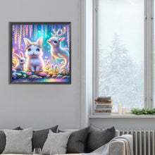 Load image into Gallery viewer, Diamond Painting - Full Round - Forest Animal Conference (30*30CM)
