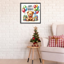 Load image into Gallery viewer, Diamond Painting - Partial Special Shaped - birthday teddy bear (30*30CM)
