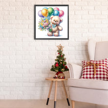 Load image into Gallery viewer, Diamond Painting - Partial Special Shaped - birthday teddy bear (30*30CM)

