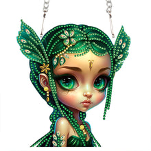 Load image into Gallery viewer, Acrylic Dragon and Witch Single-Sided 5D DIY Diamond Painting Hanging Pendant
