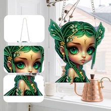 Load image into Gallery viewer, Acrylic Dragon and Witch Single-Sided 5D DIY Diamond Painting Hanging Pendant
