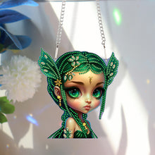 Load image into Gallery viewer, Acrylic Dragon and Witch Single-Sided 5D DIY Diamond Painting Hanging Pendant

