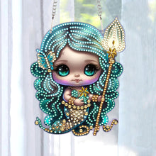 Load image into Gallery viewer, Acrylic Dragon and Witch Single-Sided 5D DIY Diamond Painting Hanging Pendant
