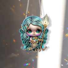 Load image into Gallery viewer, Acrylic Dragon and Witch Single-Sided 5D DIY Diamond Painting Hanging Pendant
