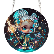 Load image into Gallery viewer, Acrylic Dragon and Witch Single-Sided 5D DIY Diamond Painting Hanging Pendant
