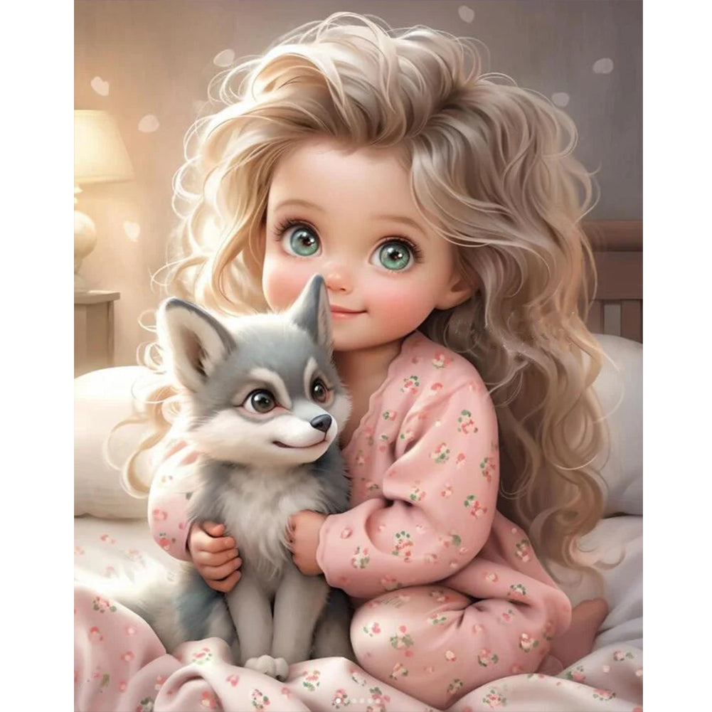 Diamond Painting - Full Round - sweet cool girl (40*50CM)