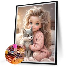 Load image into Gallery viewer, Diamond Painting - Full Round - sweet cool girl (40*50CM)
