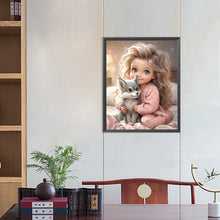 Load image into Gallery viewer, Diamond Painting - Full Round - sweet cool girl (40*50CM)
