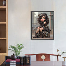 Load image into Gallery viewer, Diamond Painting - Full Round - sweet cool girl (40*50CM)
