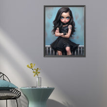 Load image into Gallery viewer, Diamond Painting - Full Round - sweet cool girl (40*50CM)
