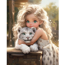 Load image into Gallery viewer, Diamond Painting - Full Round - sweet cool girl (40*50CM)
