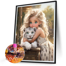 Load image into Gallery viewer, Diamond Painting - Full Round - sweet cool girl (40*50CM)

