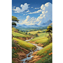 Load image into Gallery viewer, Diamond Painting - Full Round - hillside fields (40*60CM)
