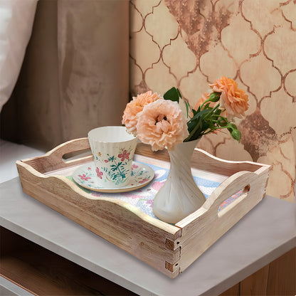 Easter Bunny Diamond Painting Nesting Food Trays with Handle for Serving Food