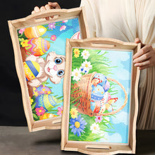 Load image into Gallery viewer, Easter Bunny Diamond Painting Nesting Food Trays with Handle for Serving Food
