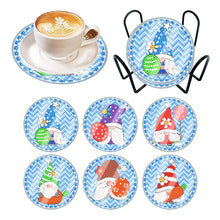 Load image into Gallery viewer, 6 Pcs Easter Egg Washable Special Shape Diamond Painting Coaster Kit with Holder Waterproof Coaster
